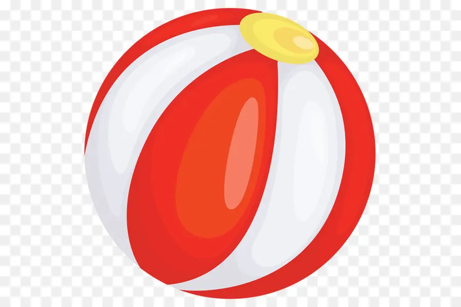 Ballon De Plage Rouge Et Blanc，Gonflable PNG