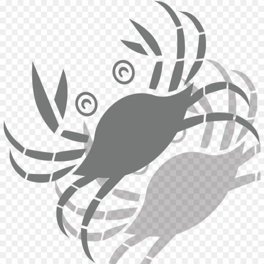 Silhouette De Crabe，Crabe PNG