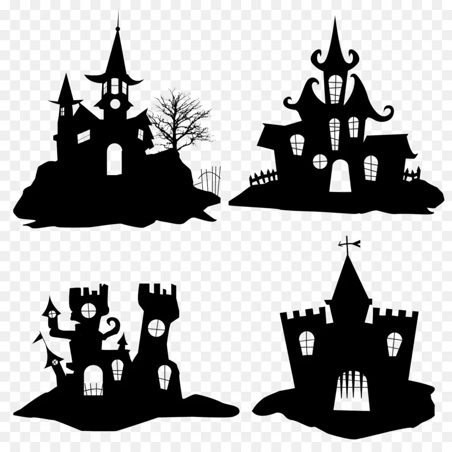 Halloween，Silhouette PNG