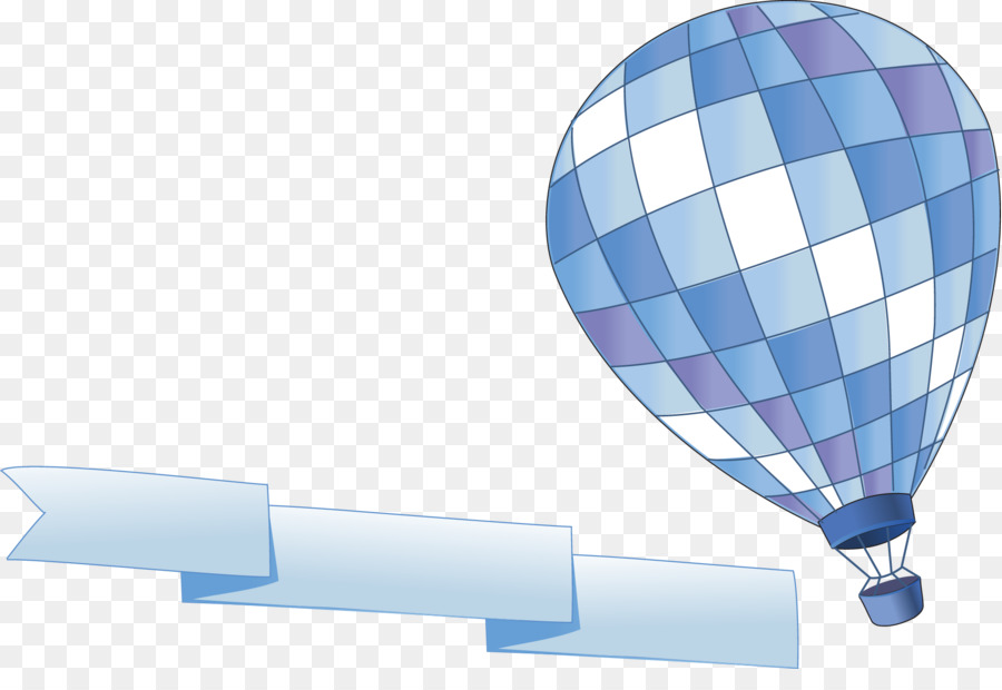 Montgolfière，Bleu PNG