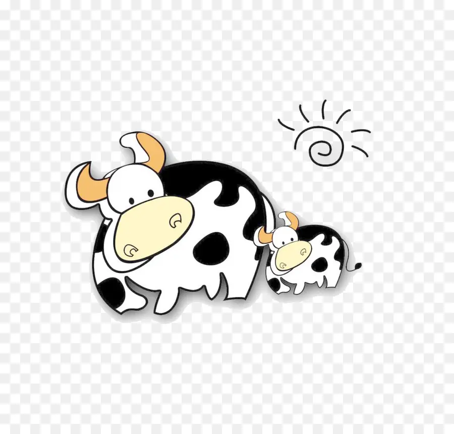 Vaches，Dessin Animé PNG