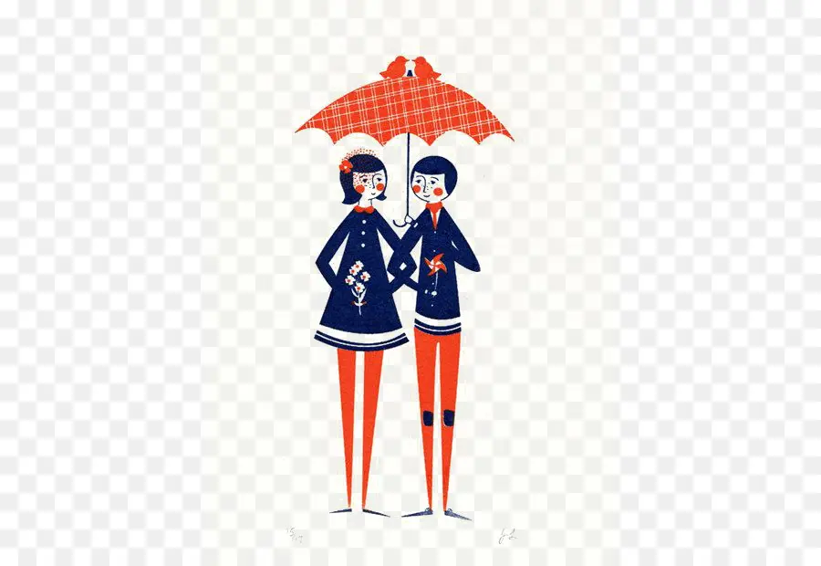 Couple Sous égide，Pluie PNG