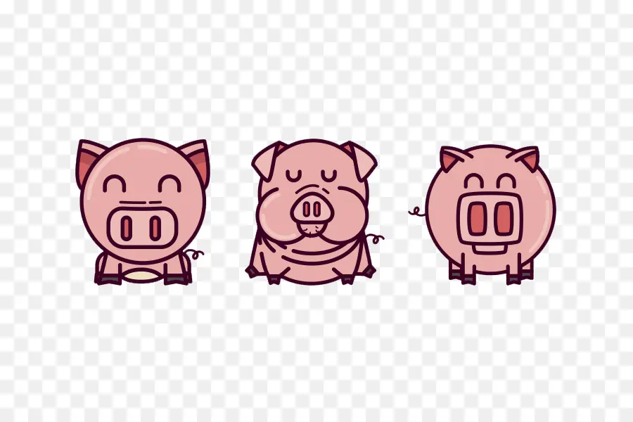 Trois Cochons，Animaux PNG