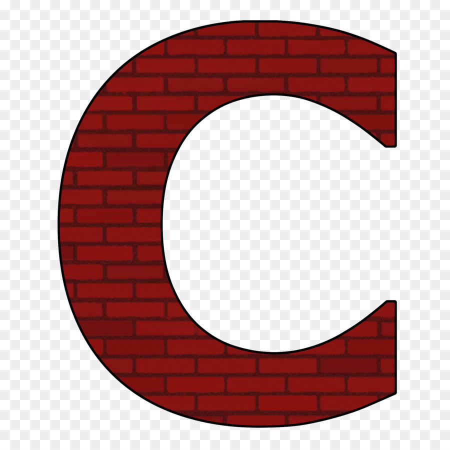 Brique Rouge C，Alphabet PNG