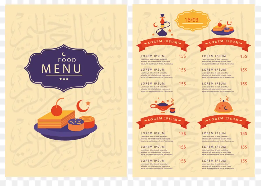 Menu，Restaurant PNG