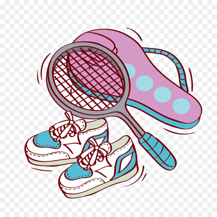 Raquette De Tennis，Chaussures PNG