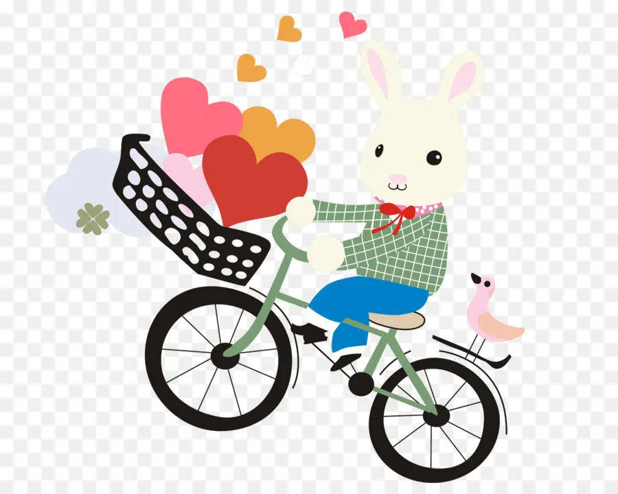 Lapin à Vélo，Vélo PNG