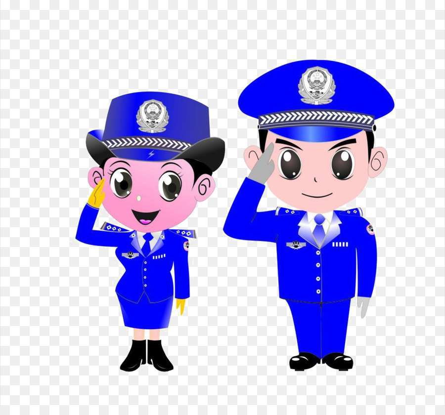 Police De Dessin Animé，Uniforme PNG