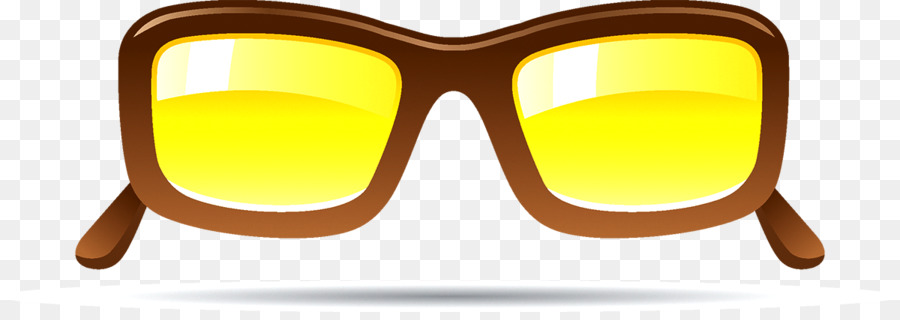 Lunettes De Soleil，Jaune PNG