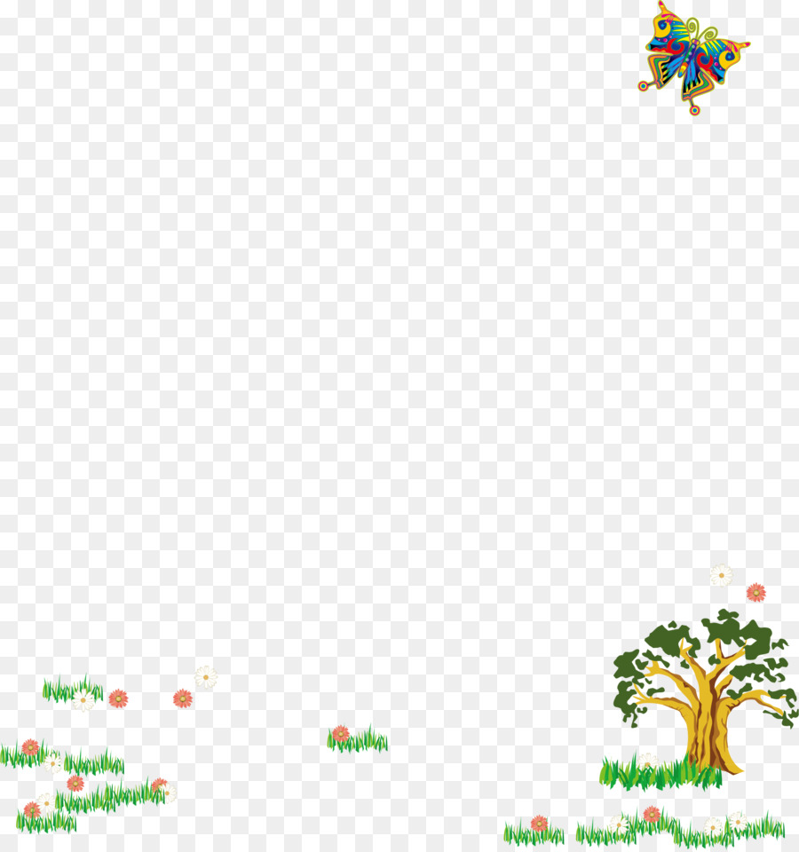 Arbre，Herbe PNG