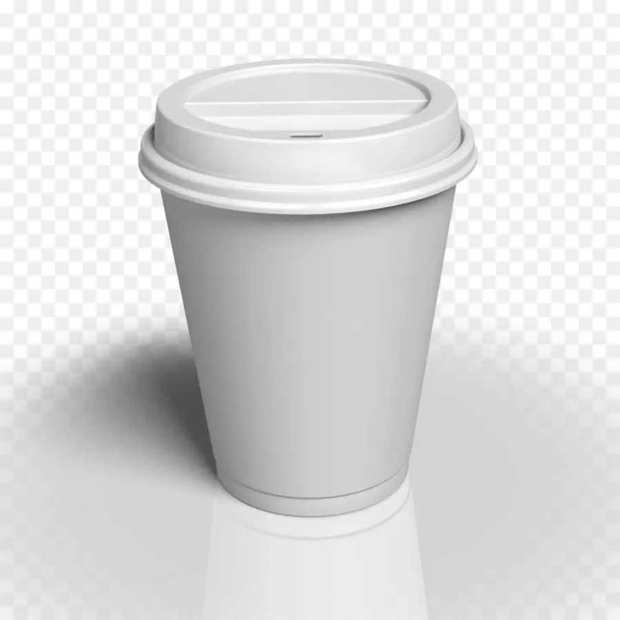 Tasses à Café Blanches，Couvercles PNG