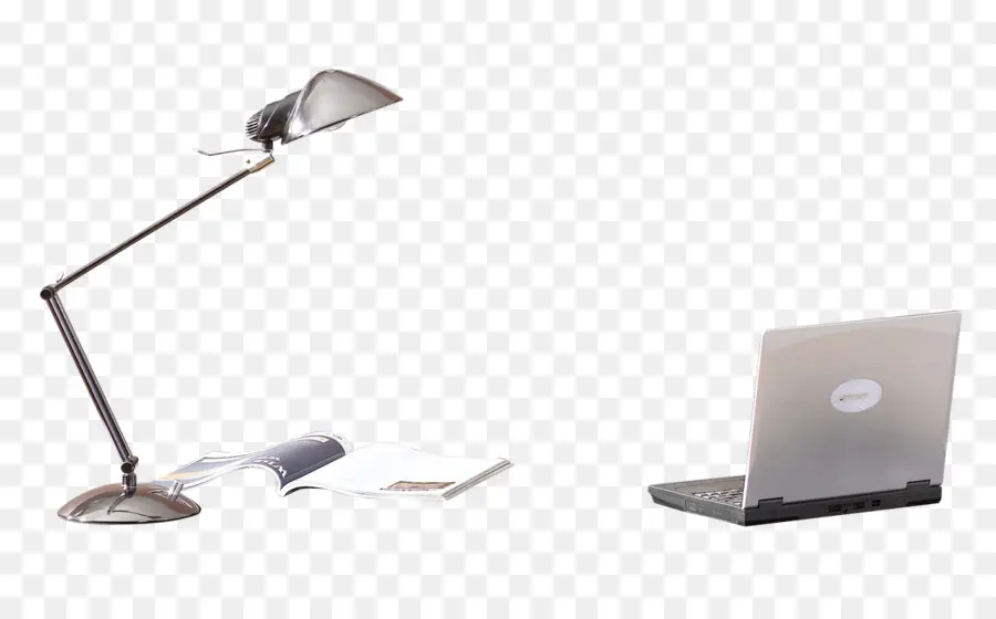 Lampe De Bureau Et Ordinateur Portable，Travail PNG