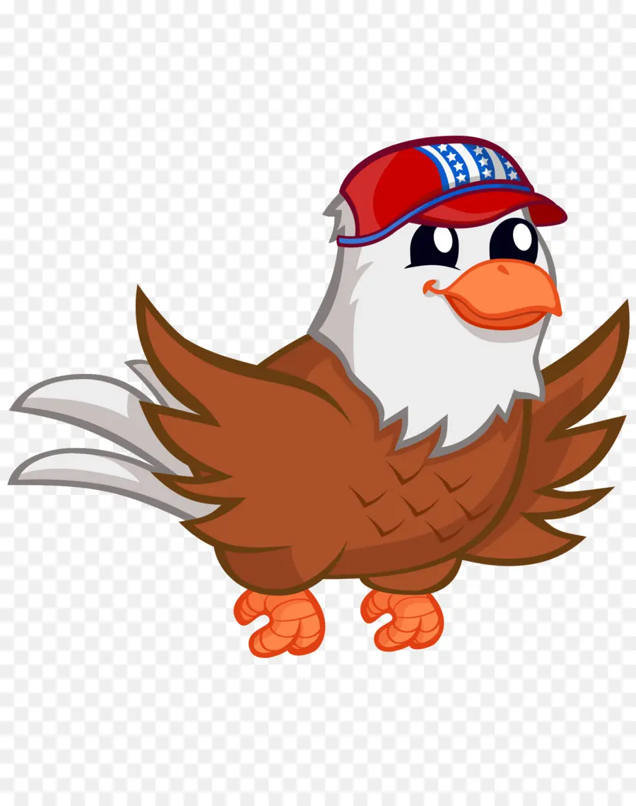 Aigle Avec Chapeau，Oiseau PNG