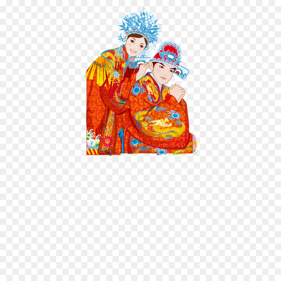 Mariage Chinois Traditionnel，Couple PNG