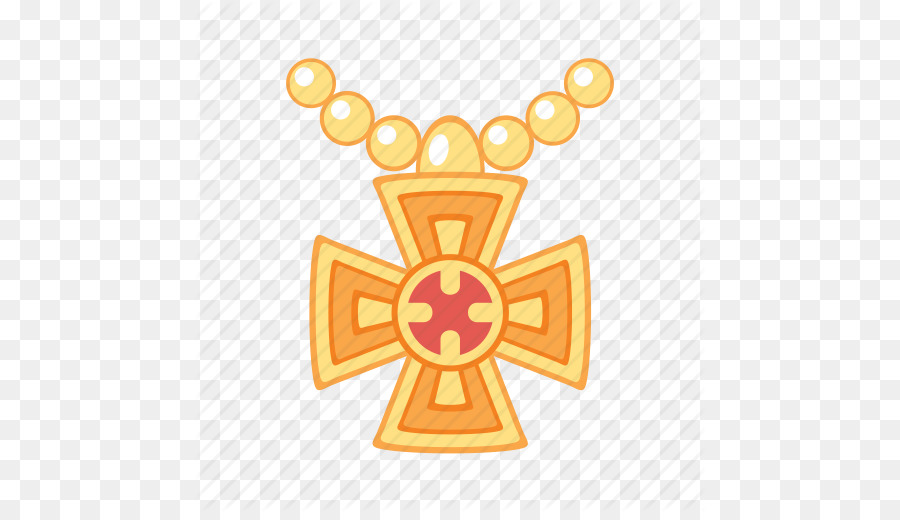 Collier En Or，Croix PNG