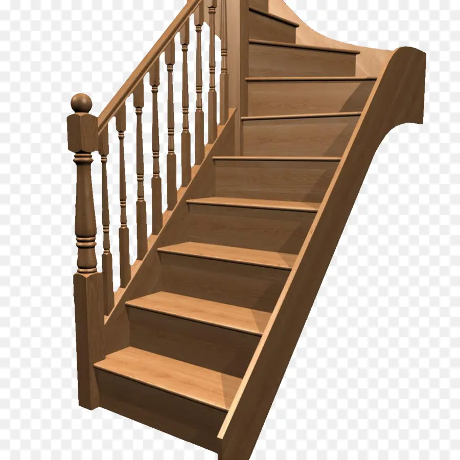 Escaliers En Bois，Balustrade PNG