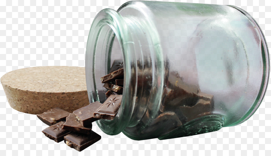 Pot En Verre Avec Du Chocolat，Récipient PNG