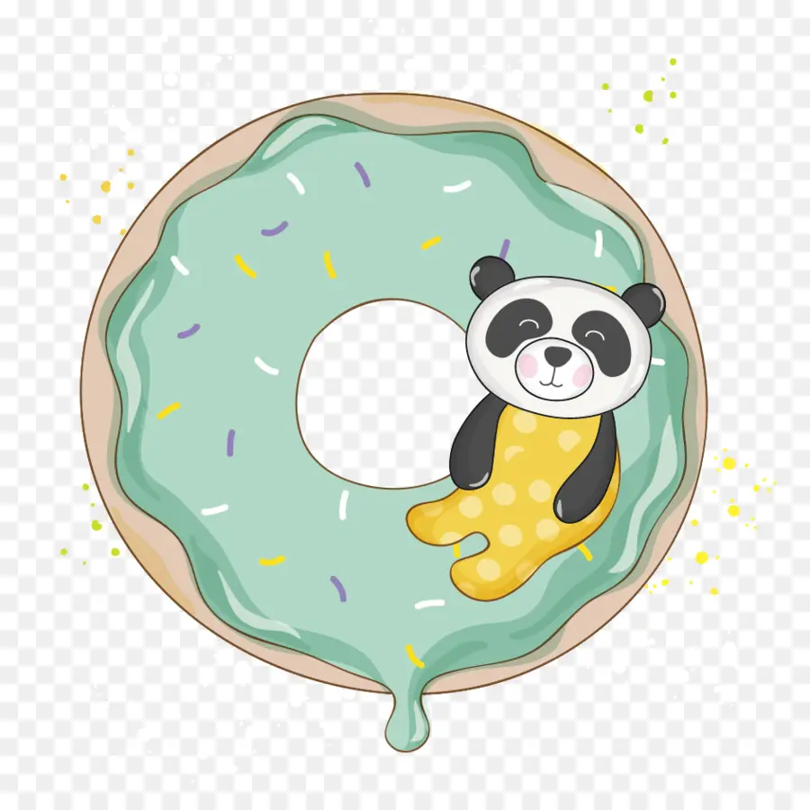 Panda Géant，Dessin Animé PNG