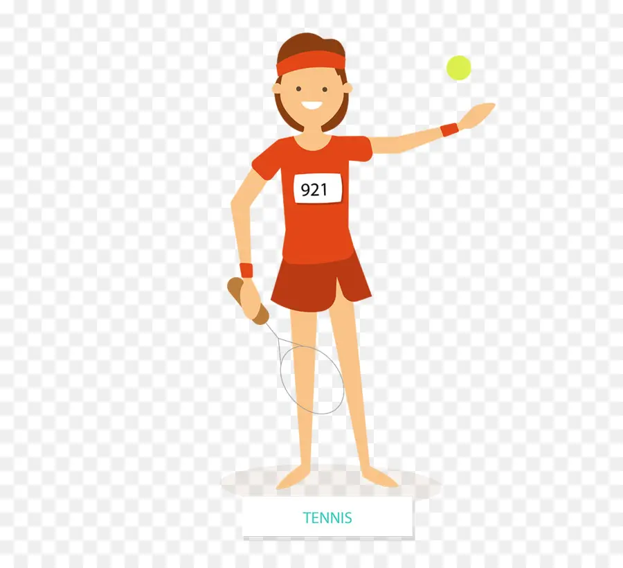 Joueur De Tennis，Raquette PNG