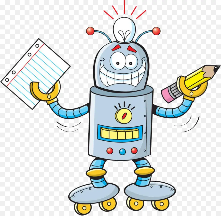 Robot，Crayon PNG