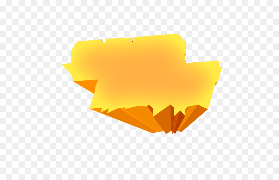 Forme Jaune，3d PNG