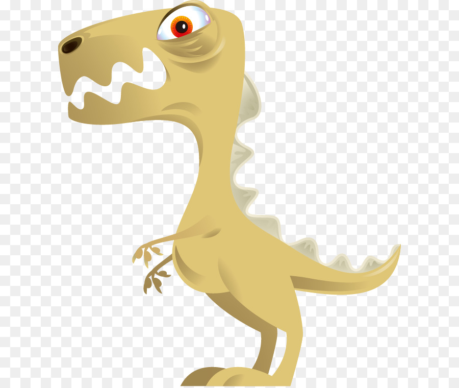 Dinosaure Jaune，Dessin Animé PNG