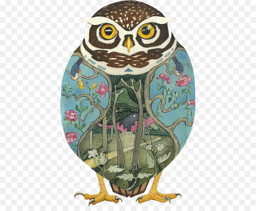 Hibou Décoratif，Art PNG