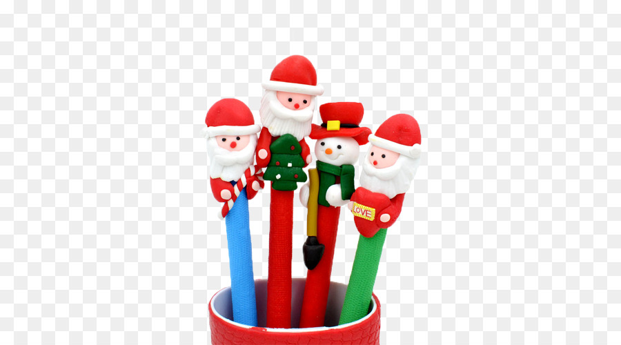 Stylos De Noël，Père Noël PNG