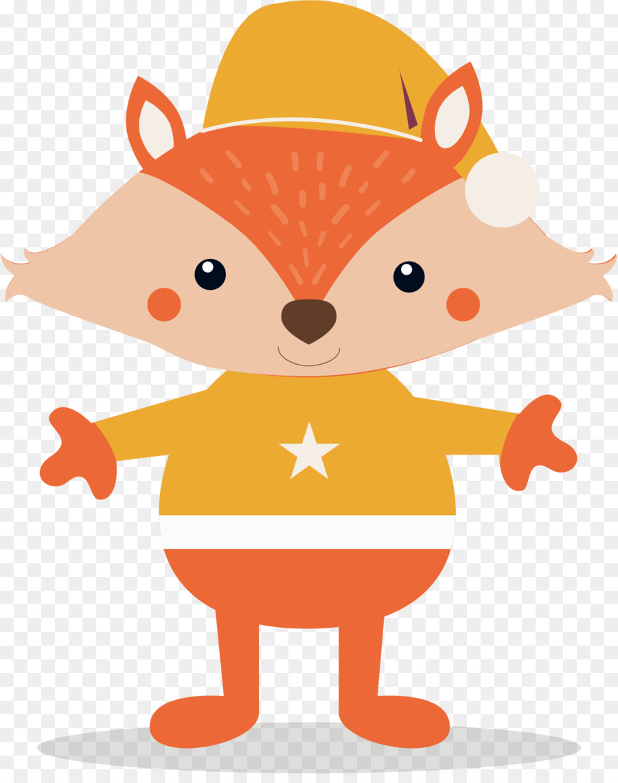 Renard Au Chapeau，Mignon PNG