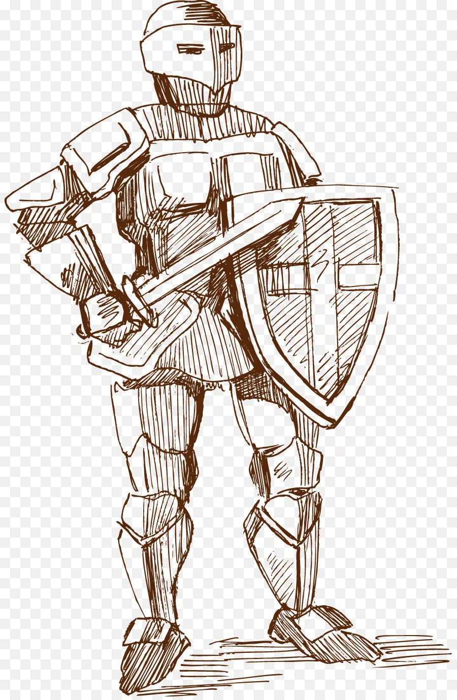 Chevalier En Armure，Bouclier PNG