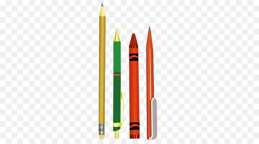 Crayons Et Crayons De Couleur，En écrivant PNG