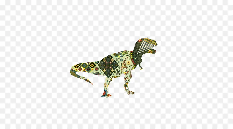 Dinosaure à Motifs，T Rex PNG