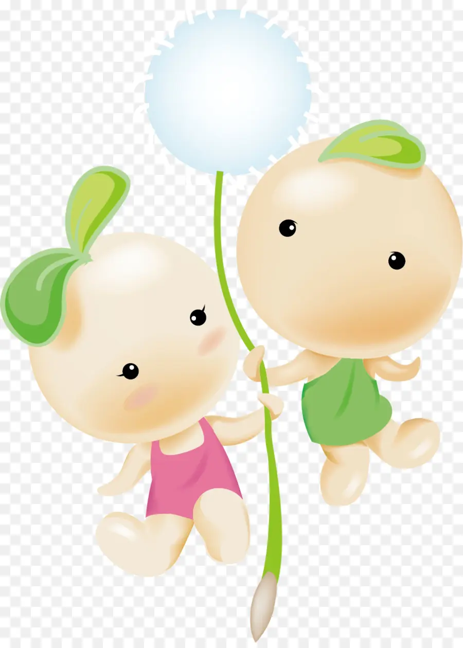 Bébés Mignons，Pissenlit PNG