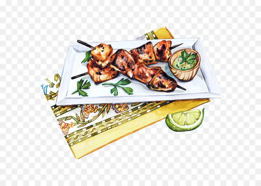 Brochettes Grillées，Barbecue PNG