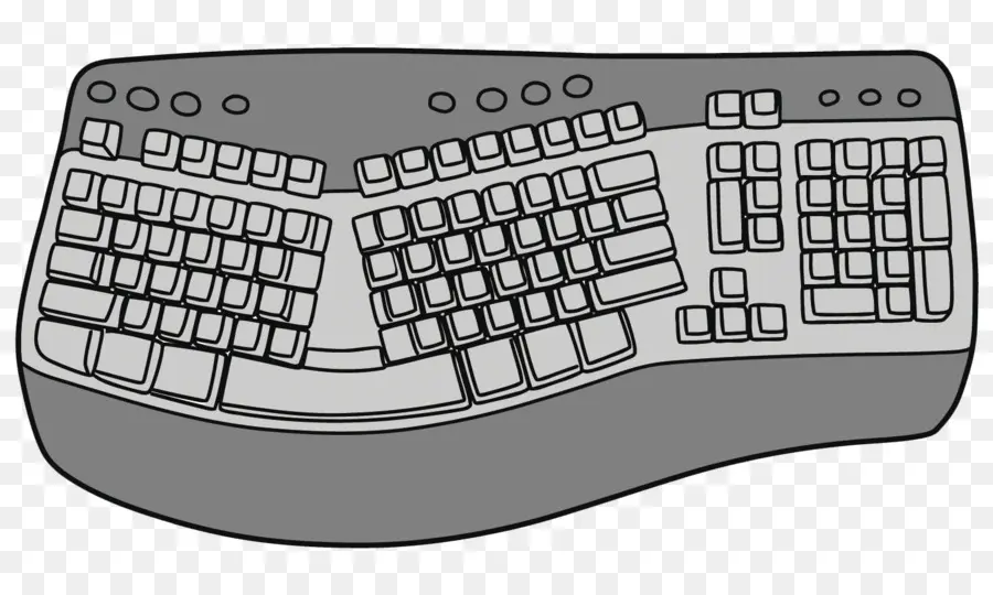 Clavier Ergonomique，Ordinateur PNG