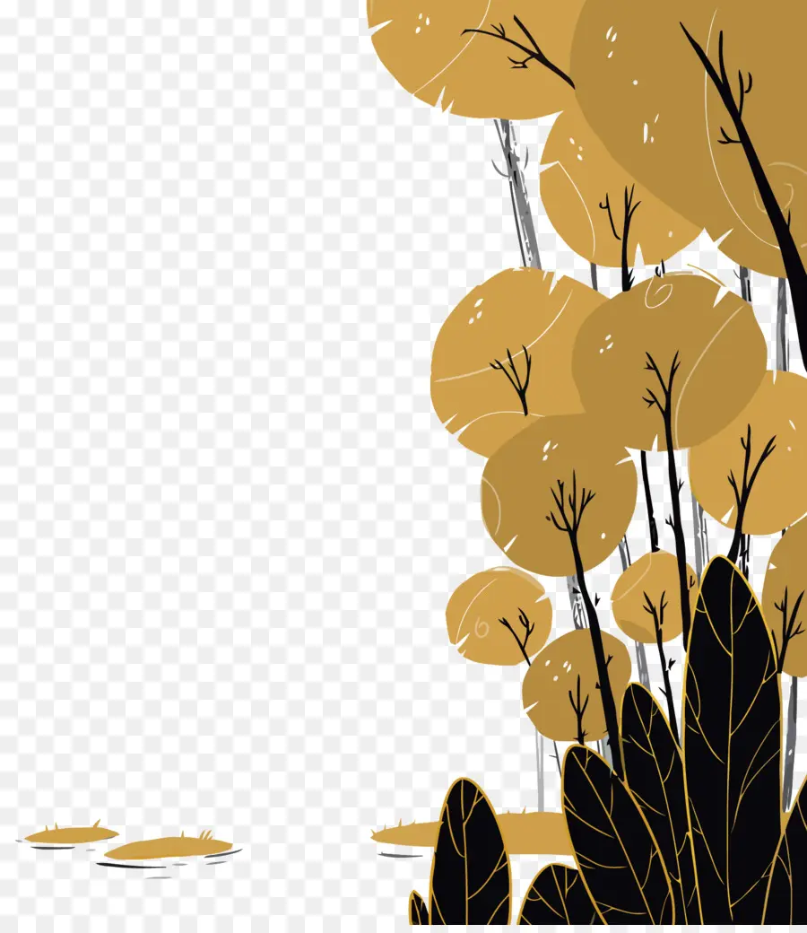 Arbres D'automne，Feuilles PNG