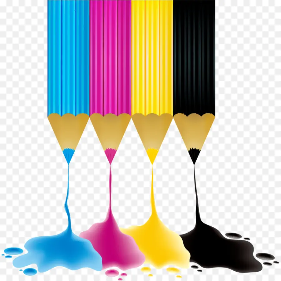 Crayons De Couleur，Cmjn PNG