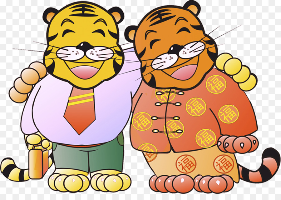 Tigre，Dessin Animé PNG