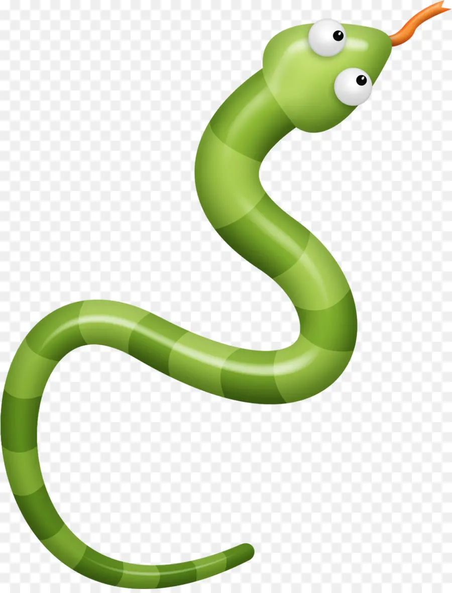 Serpent De Dessin Animé，Vert PNG