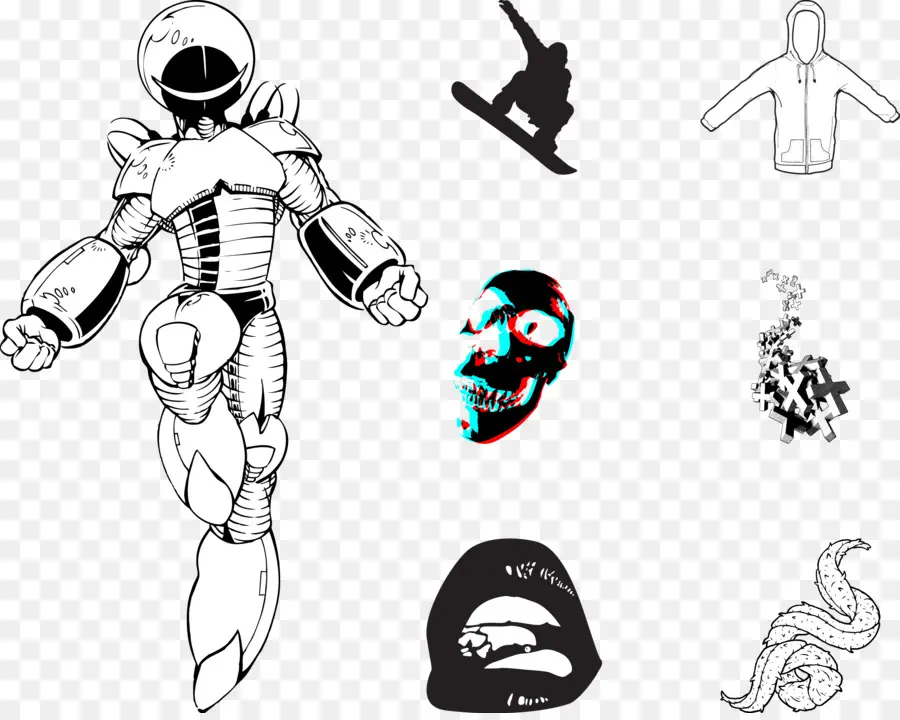 Robot，Astronaute PNG