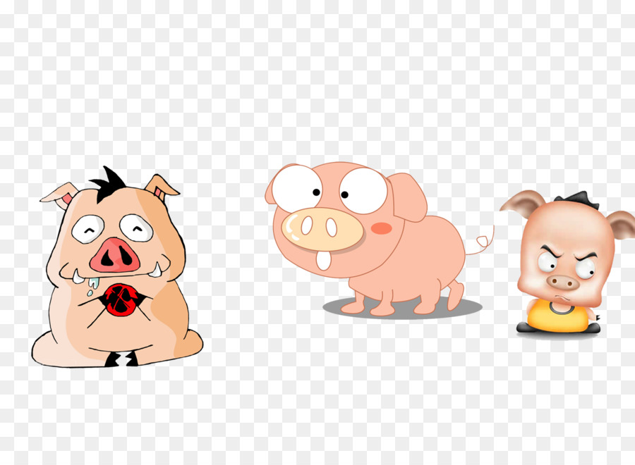 Cochons De Dessin Animé，Animaux PNG