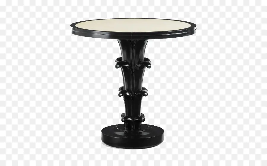 Table Ronde Noire，Dessus De Table PNG