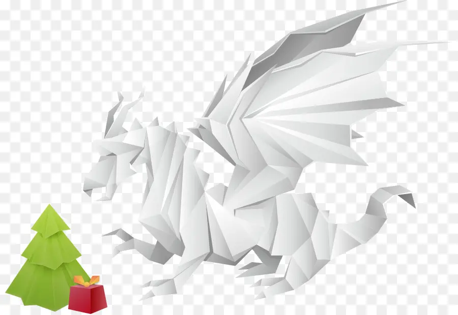 Dragon Origami，Papier PNG