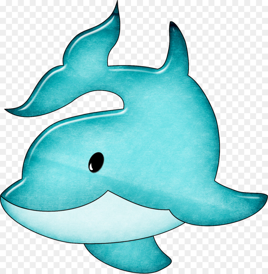 Dauphin Bleu，Dessin Animé PNG