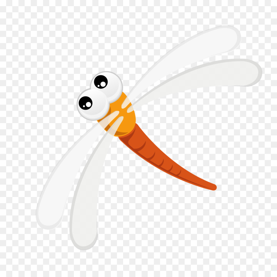 Libellule，Orange PNG