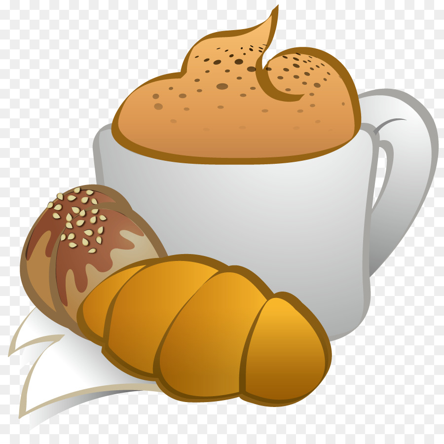 Café，Croissant PNG