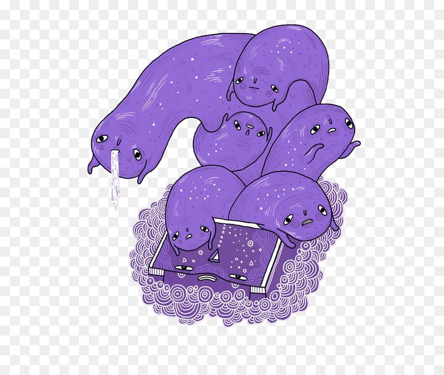 Créatures Violettes，Dessin Animé PNG