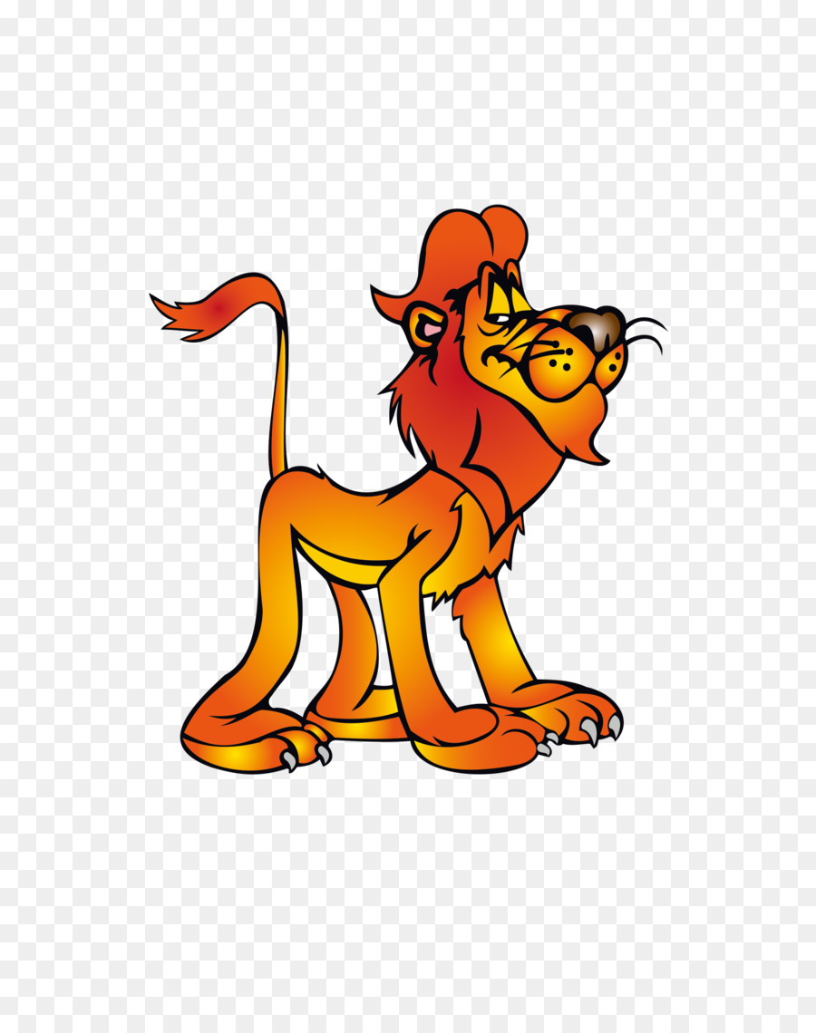 Lion De Dessin Animé，Mignon PNG