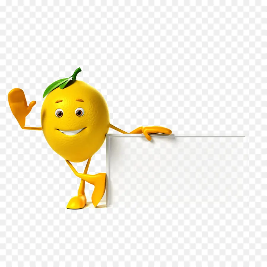 Caractère De Fruit Jaune，Agitant PNG