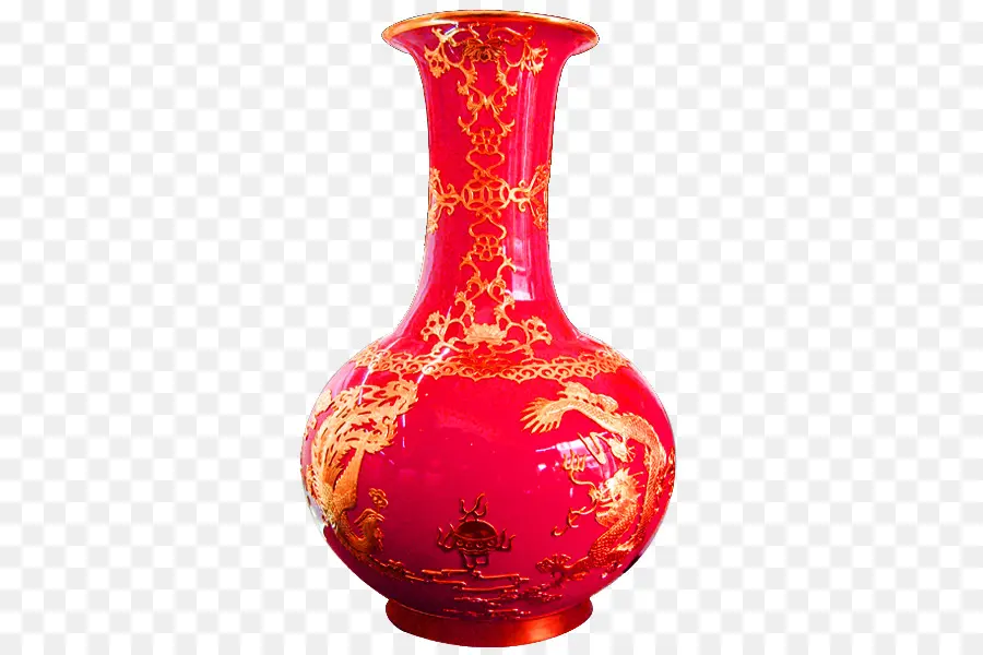 Vase Rouge，Décoration PNG